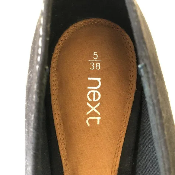 Next Black Flats Size 7 - Picture 5 of 5